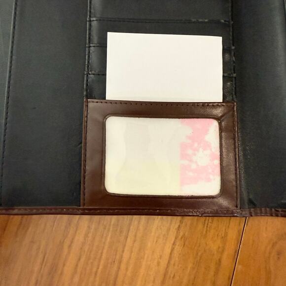 Franklin Covey Italian Leather Padfolio Brown Planner 12.75” x 9.5” - Picture 12 of 16